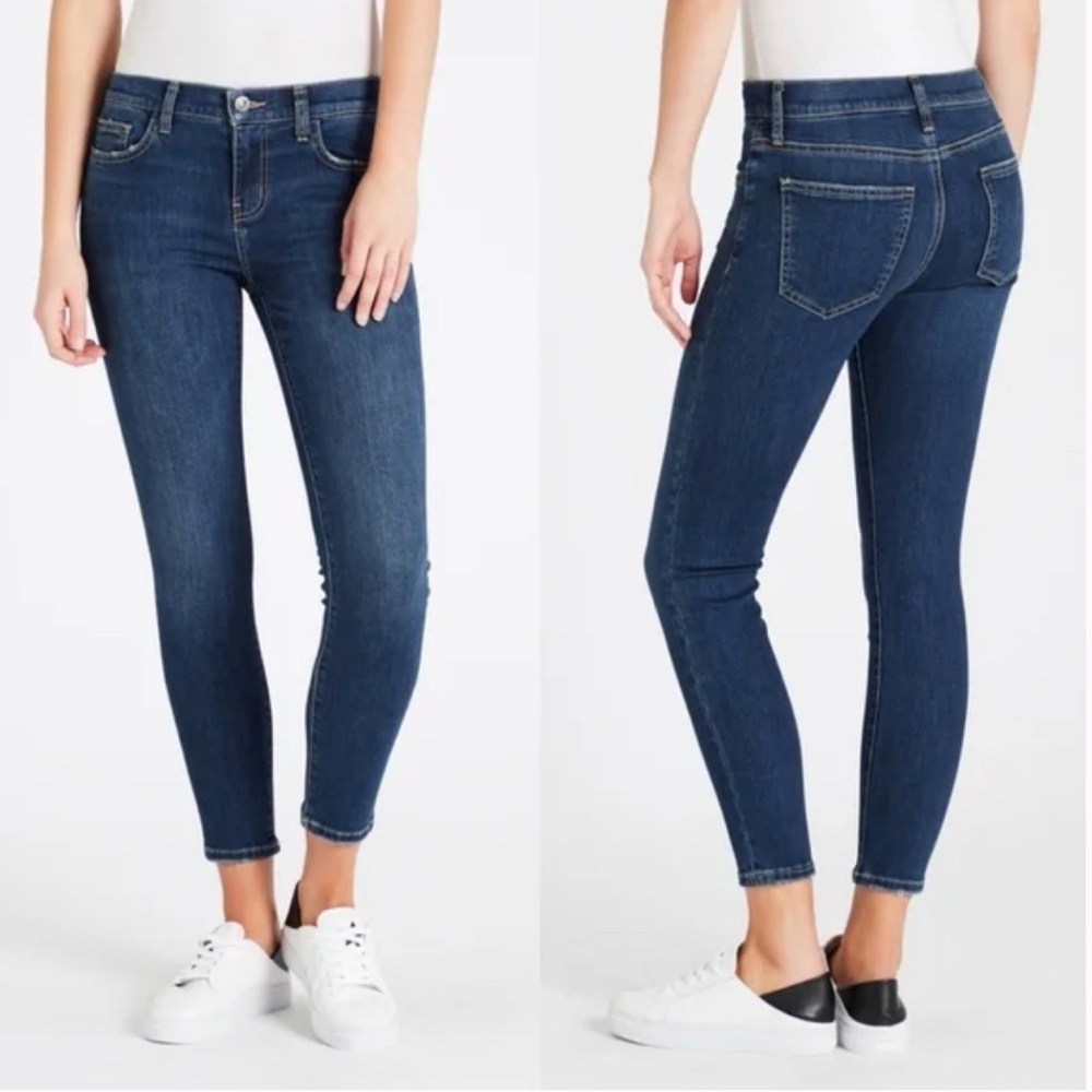 Current Eliott The Stiletto Skinny Jean Aged Rince Blue Stretch Denim Sz 26